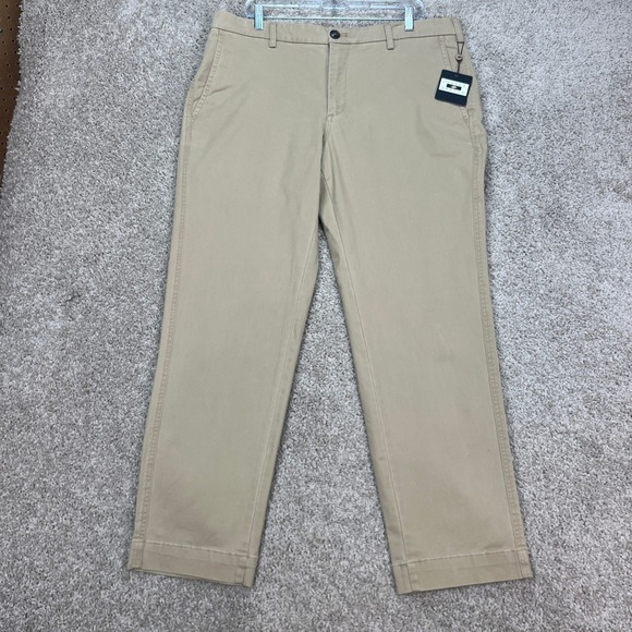 Joseph Abboud Men's Tan Stretch Chino Khaki Pants 38x30 Cotton Blend NEW - Picture 2 of 10
